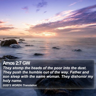 Amos 2:7 GW Bible Verse Image