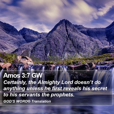 Amos 3:7 GW Bible Verse Image
