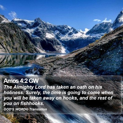 Amos 4:2 GW Bible Verse Image