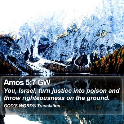 Amos 5:7 GW Bible Verse Image