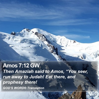 Amos 7:12 GW Bible Verse Image