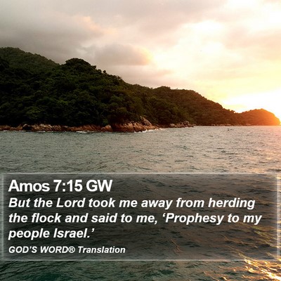 Amos 7:15 GW Bible Verse Image