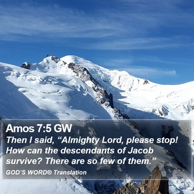 Amos 7:5 GW Bible Verse Image