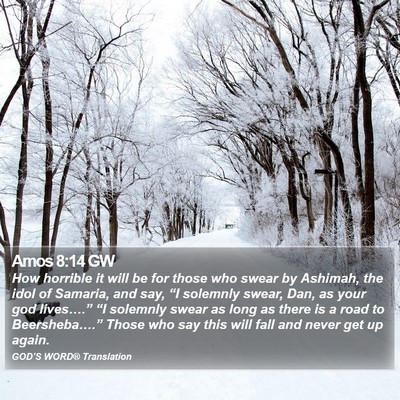 Amos 8:14 GW Bible Verse Image