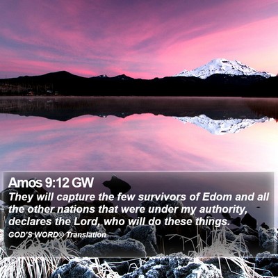 Amos 9:12 GW Bible Verse Image