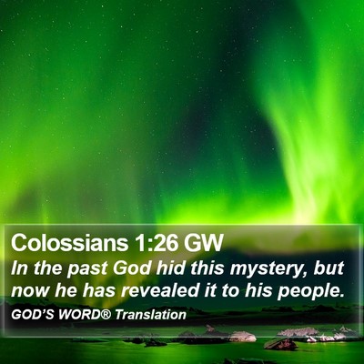 Colossians 1:26 GW Bible Verse Image
