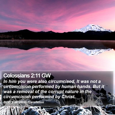 Colossians 2:11 GW Bible Verse Image