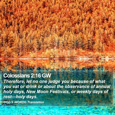 Colossians 2:16 GW Bible Verse Image
