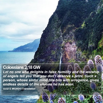 Colossians 2:18 GW Bible Verse Image
