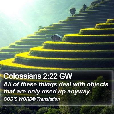 Colossians 2:22 GW Bible Verse Image