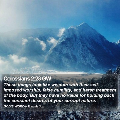 Colossians 2:23 GW Bible Verse Image