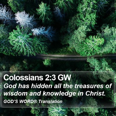 Colossians 2:3 GW Bible Verse Image