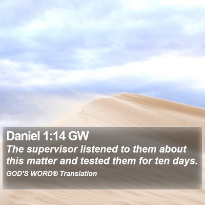 Daniel 1:14 GW Bible Verse Image