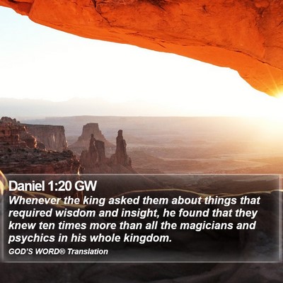 Daniel 1:20 GW Bible Verse Image