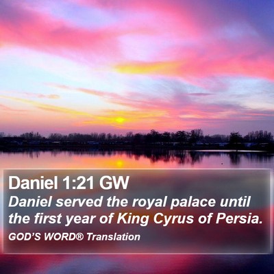 Daniel 1:21 GW Bible Verse Image