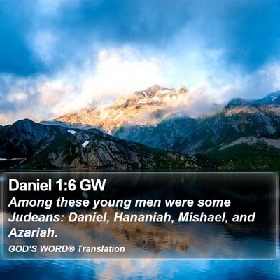 Daniel 1:6 GW Bible Verse Image