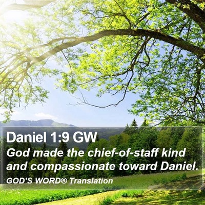 Daniel 1:9 GW Bible Verse Image