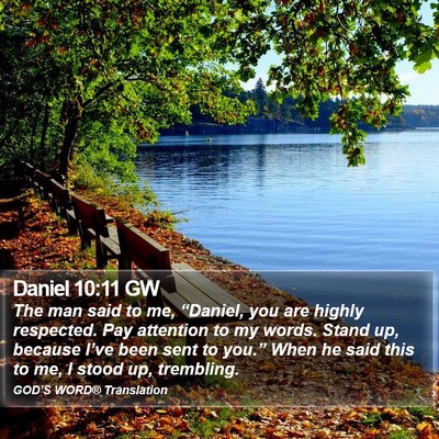 Daniel 10:11 GW Bible Verse Image