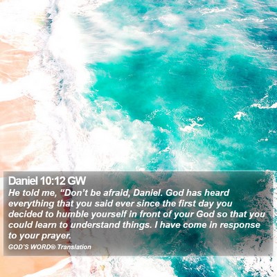 Daniel 10:12 GW Bible Verse Image