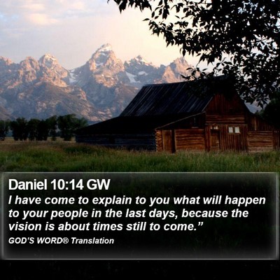 Daniel 10:14 GW Bible Verse Image