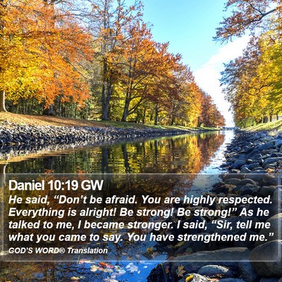 Daniel 10:19 GW Bible Verse Image
