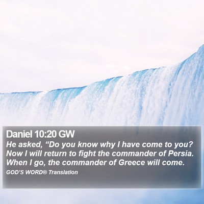 Daniel 10:20 GW Bible Verse Image