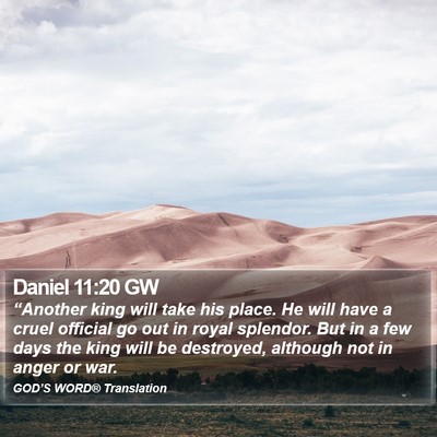 Daniel 11:20 GW Bible Verse Image