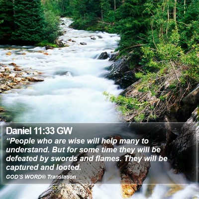Daniel 11:33 GW Bible Verse Image