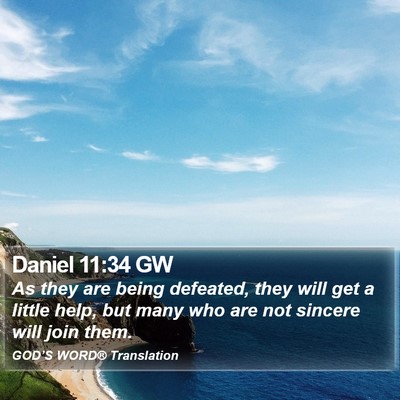 Daniel 11:34 GW Bible Verse Image