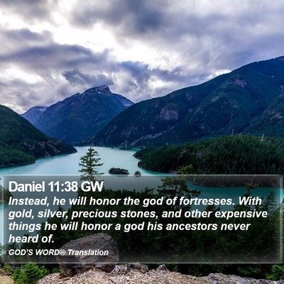 Daniel 11:38 GW Bible Verse Image