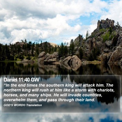 Daniel 11:40 GW Bible Verse Image