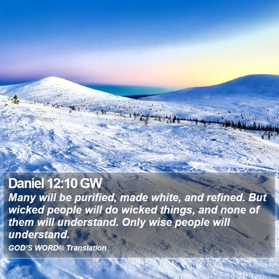 Daniel 12:10 GW Bible Verse Image