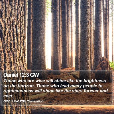 Daniel 12:3 GW Bible Verse Image