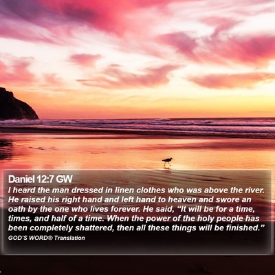 Daniel 12:7 GW Bible Verse Image