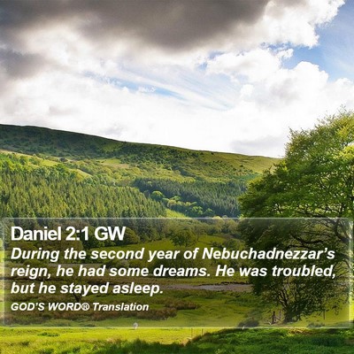 Daniel 2:1 GW Bible Verse Image