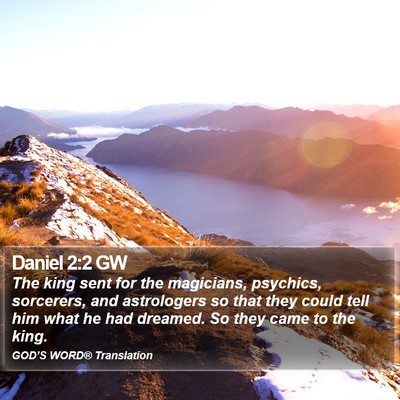 Daniel 2:2 GW Bible Verse Image
