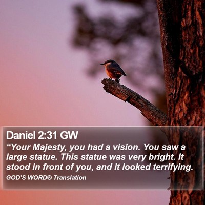 Daniel 2:31 GW Bible Verse Image