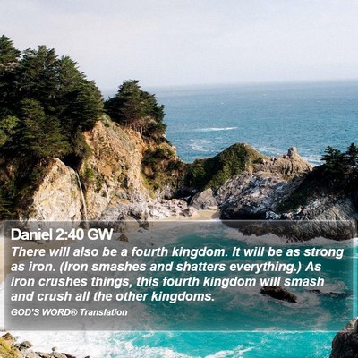 Daniel 2:40 GW Bible Verse Image