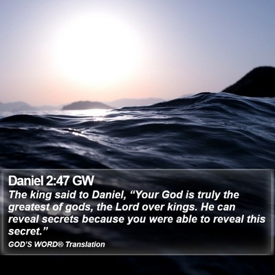 Daniel 2:47 GW Bible Verse Image