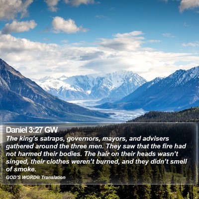 Daniel 3:27 GW Bible Verse Image