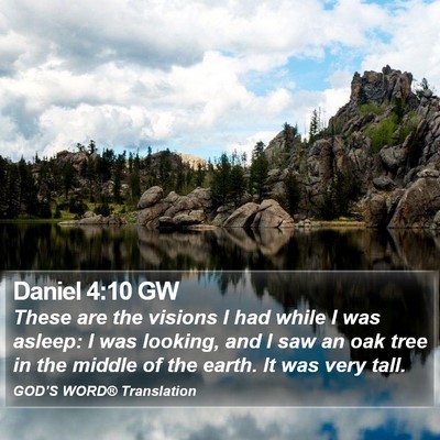 Daniel 4:10 GW Bible Verse Image