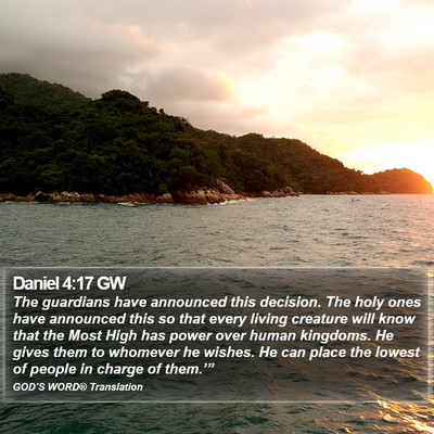 Daniel 4:17 GW Bible Verse Image