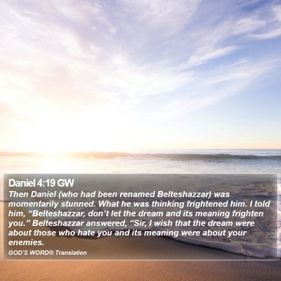 Daniel 4:19 GW Bible Verse Image