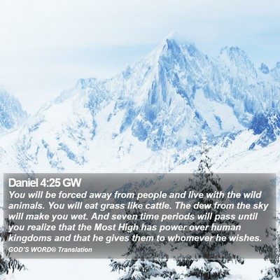 Daniel 4:25 GW Bible Verse Image