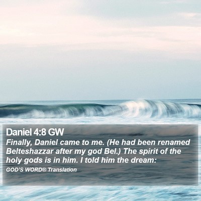 Daniel 4:8 GW Bible Verse Image