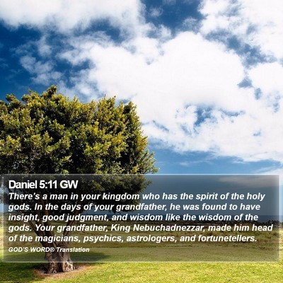Daniel 5:11 GW Bible Verse Image