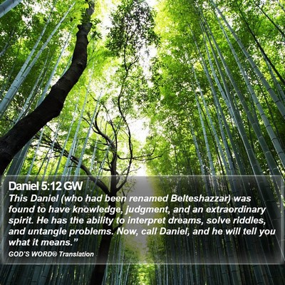 Daniel 5:12 GW Bible Verse Image