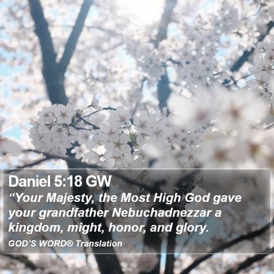 Daniel 5:18 GW Bible Verse Image