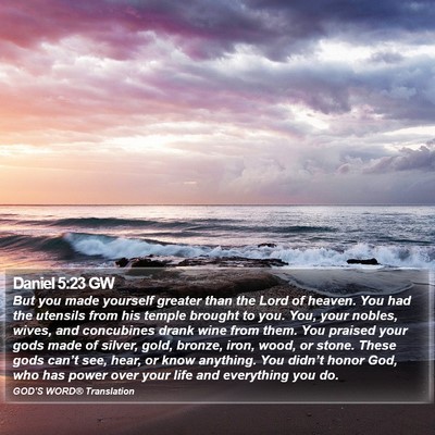 Daniel 5:23 GW Bible Verse Image