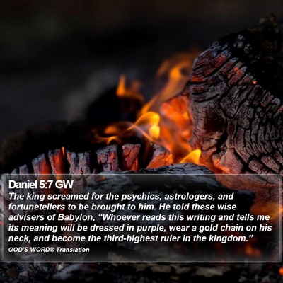 Daniel 5:7 GW Bible Verse Image